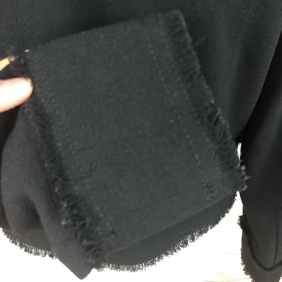 Leith Fringe Hem Asymmetrical Zip Moto Jacket - Picture 10 of 12